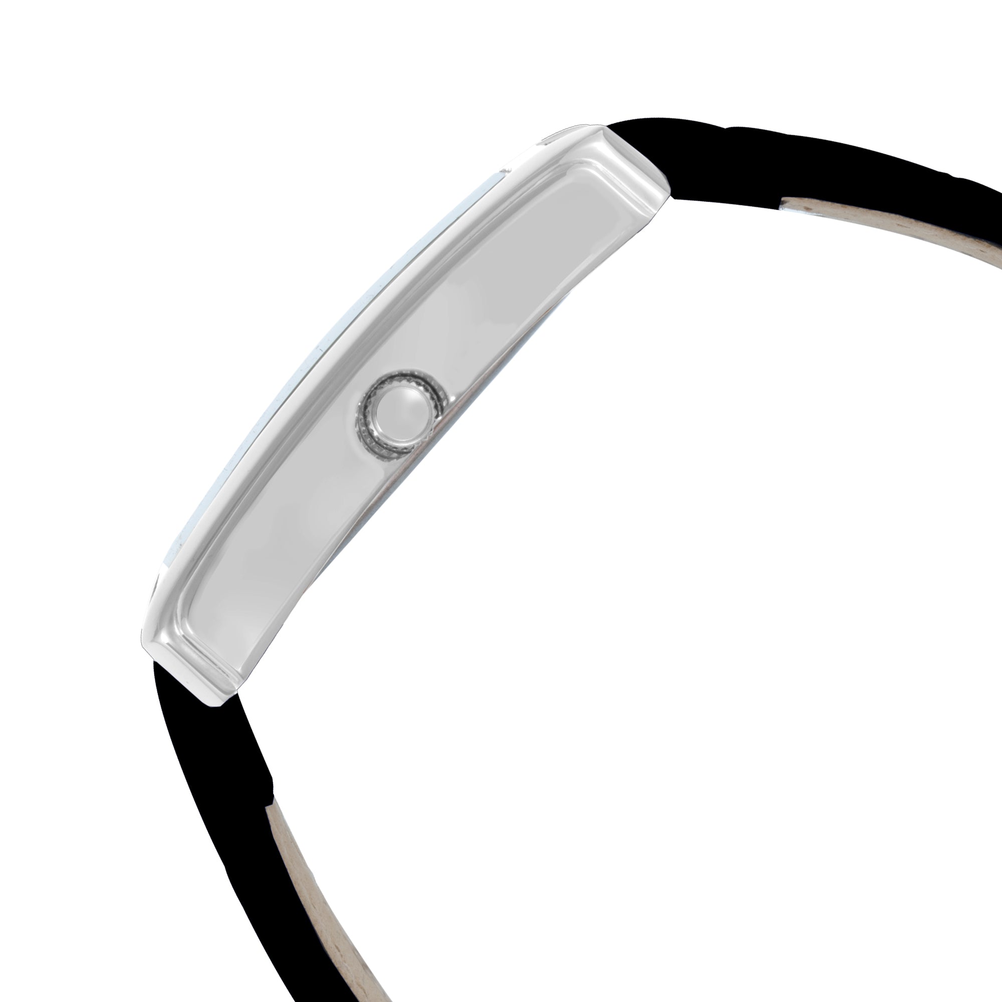 ELIZ ES8925G1SNN SS Caseback & Leather Day-Date Men's Watch