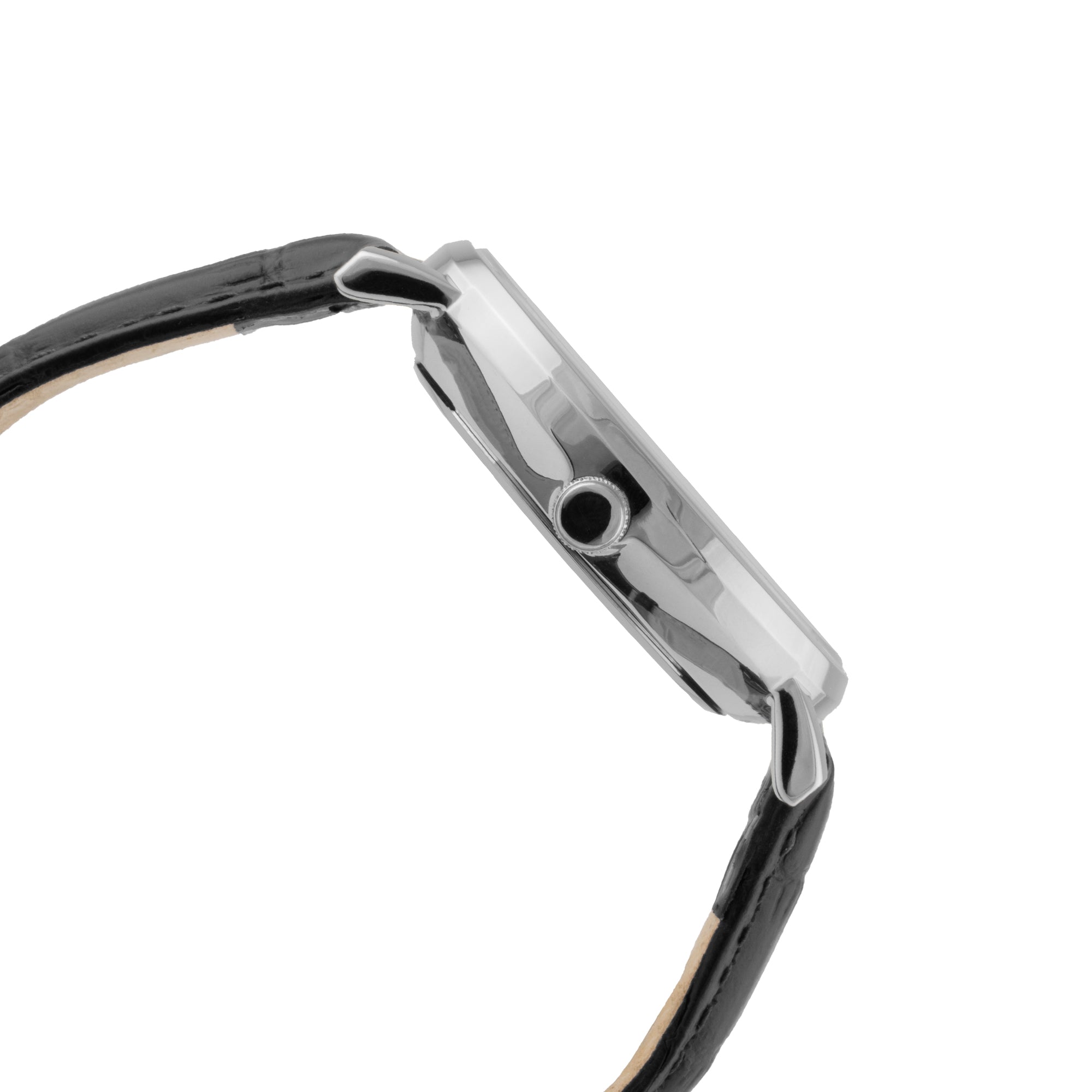 ELIZ ES8926G1SGN – ELIZ Classique Men's Watch – 40mm PVD Silver Case – Grey Dial – Multifunction Quartz Movement – Black Leather Strap