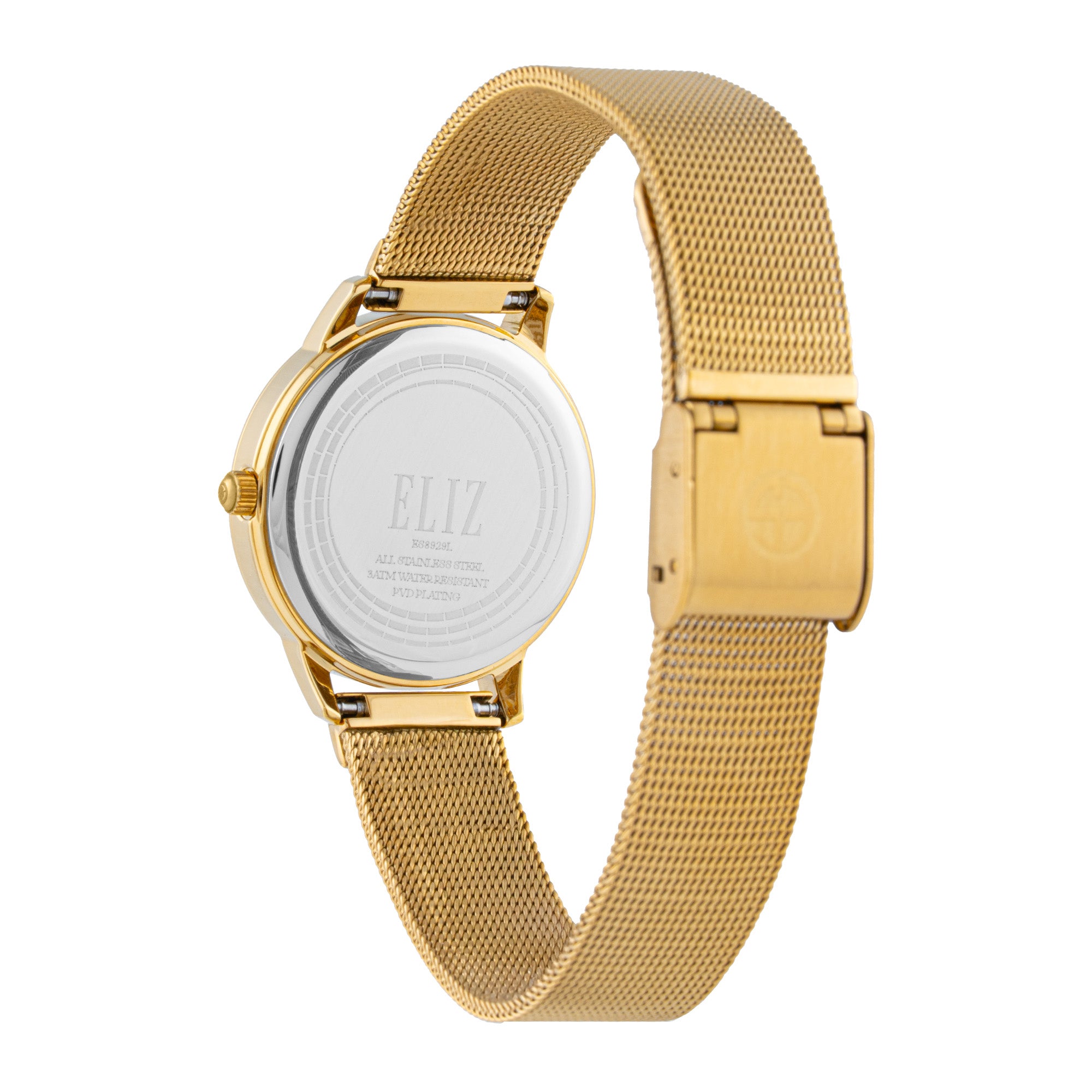 ELIZ ES8929L2GEG SS Case & Band 3-Hands Women's Watch