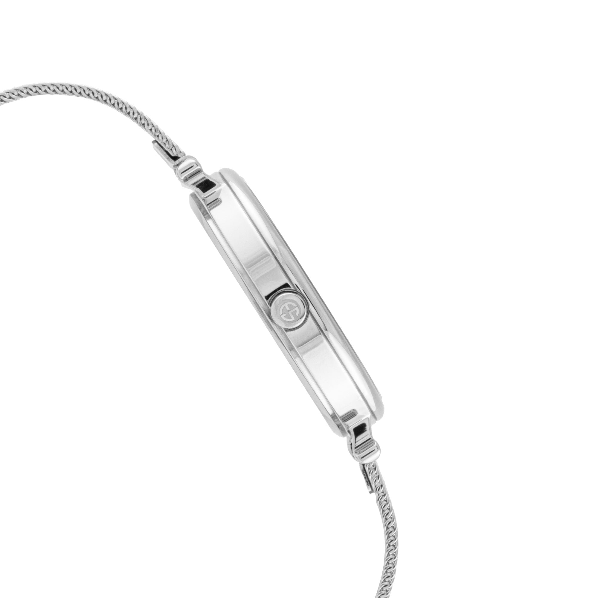 ELIZ ES8930L2SSS SS Case & Mesh Strap 2-Hands Women's Watch