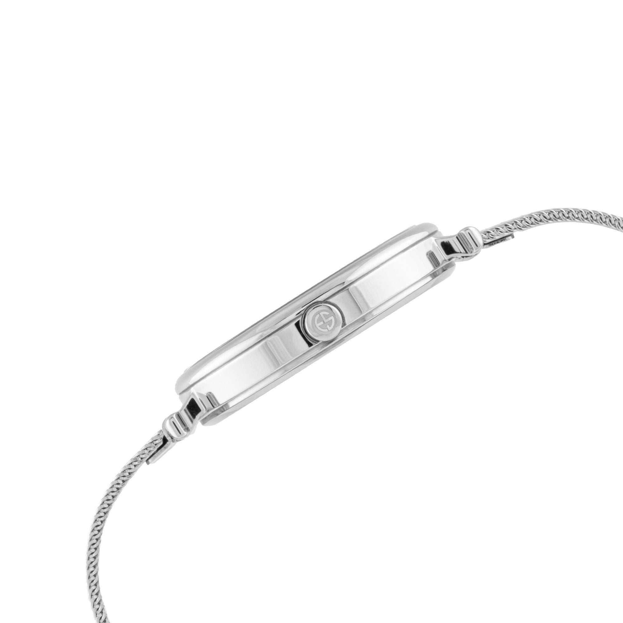 ELIZ ES8930L2SSS SS Case & Mesh Strap 2-Hands Women's Watch