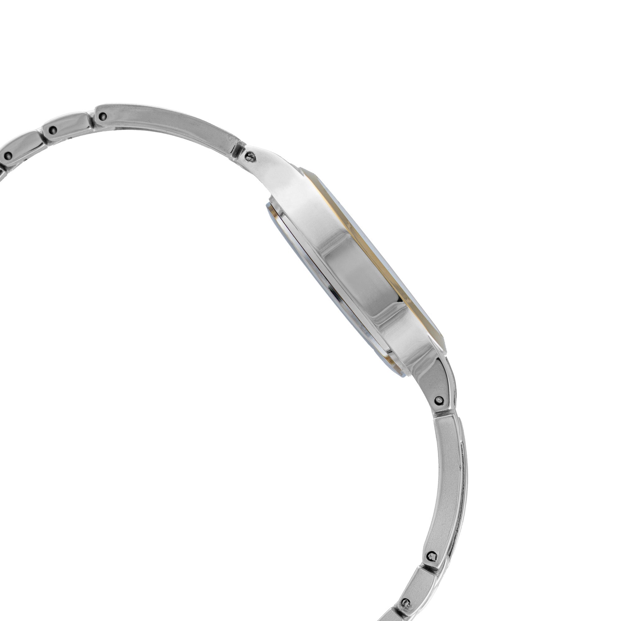 ELIZ Β ES8934L2TST Metal Case and Bracelet Three-hands Women's Watch