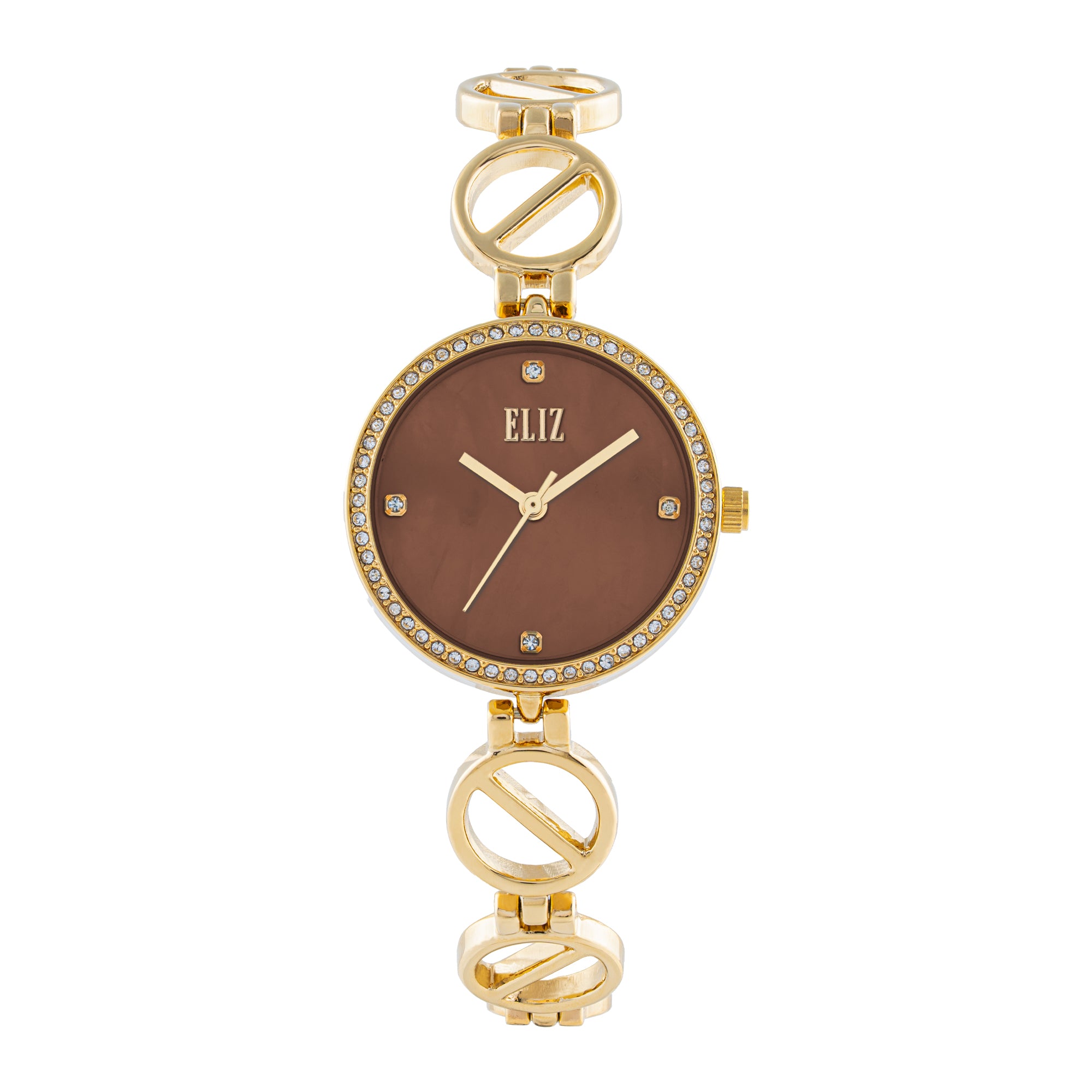 ELIZ ES8935L2TQT METAL CASE AND BRACELET THREE-HANDS WOMEN'S WATCH