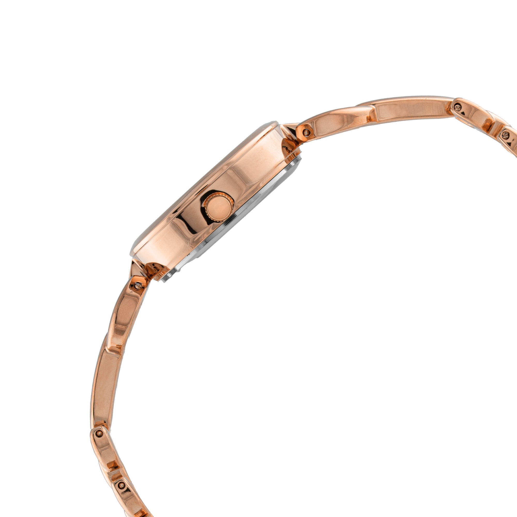 ELIZ ES8938L2RPR Metal Case and Bracelet Three-hands Women's Watch