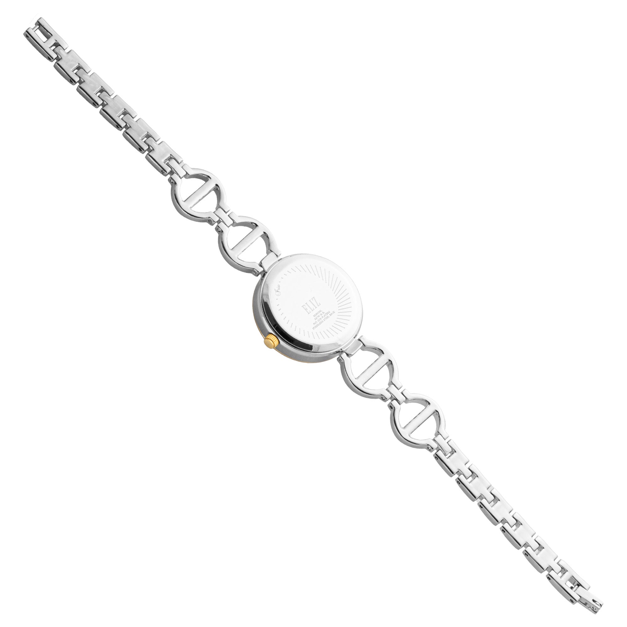 ELIZ ES8939L2TCT METAL CASE AND BRACELET THREE-HANDS WOMEN'S WATCH