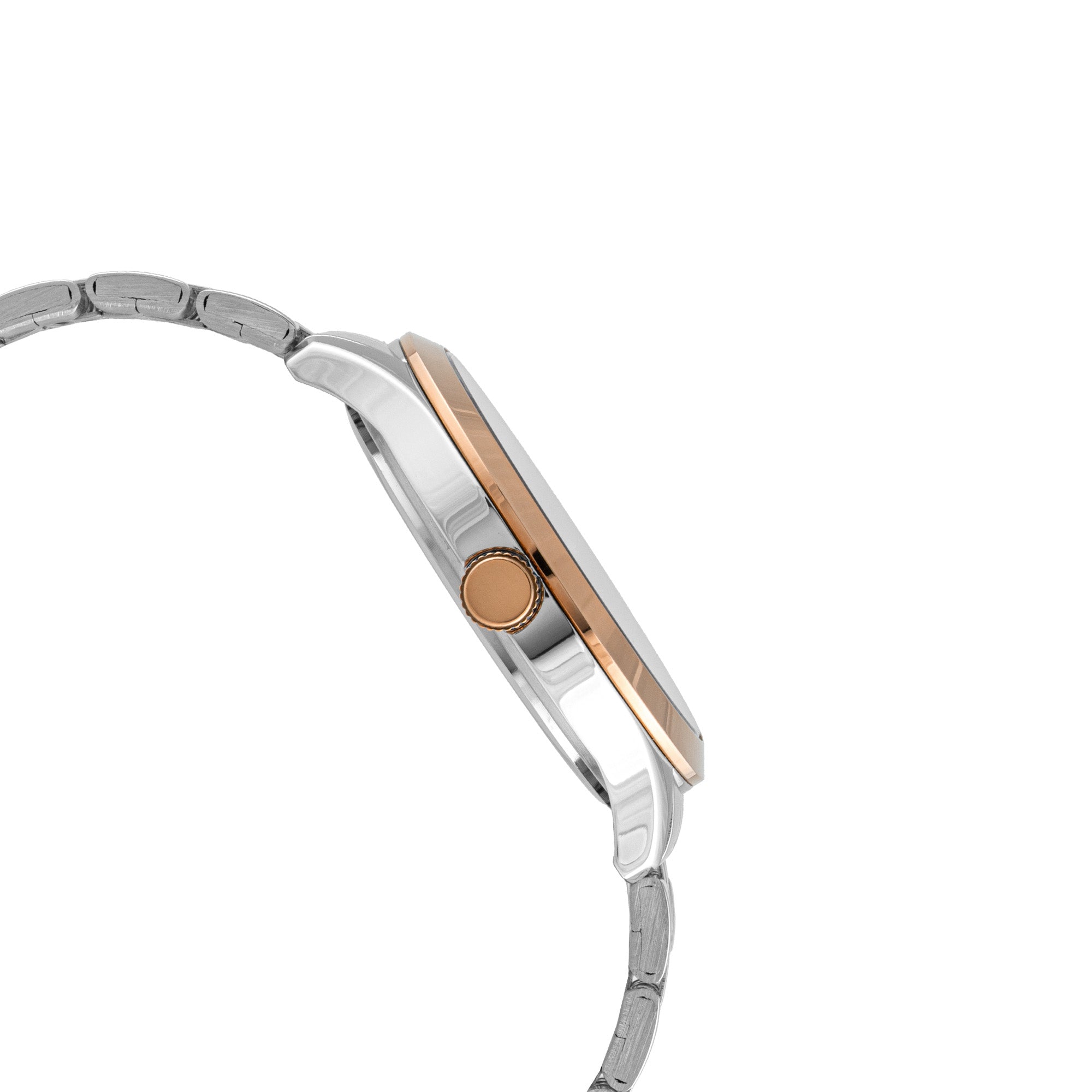 ELIZ ES8941G2UBU SS CASE & BAND DAY-DATE MEN'S WATCH
