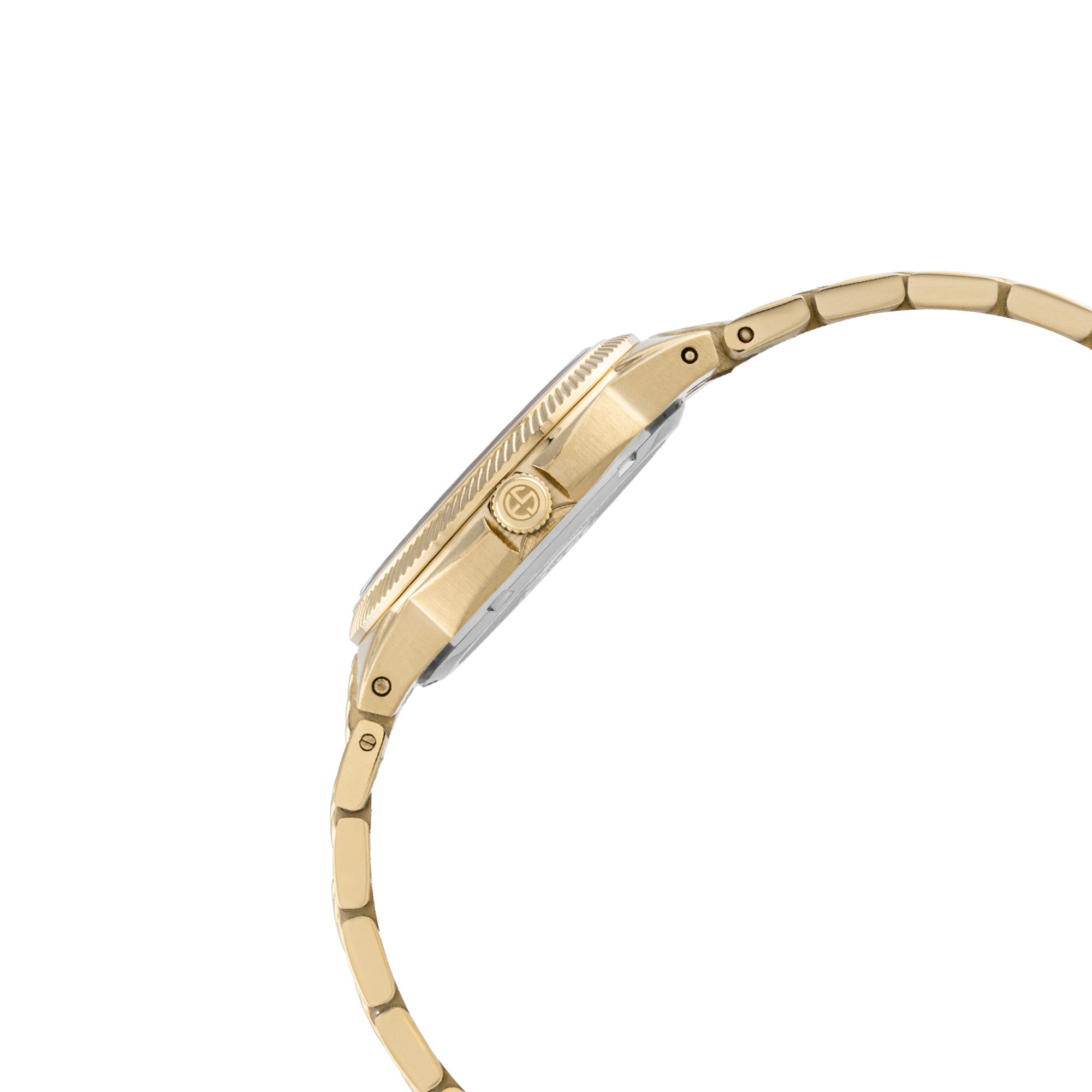 ELIZ ES8943L2GSG SS Case & Band Calendar Women's Watch