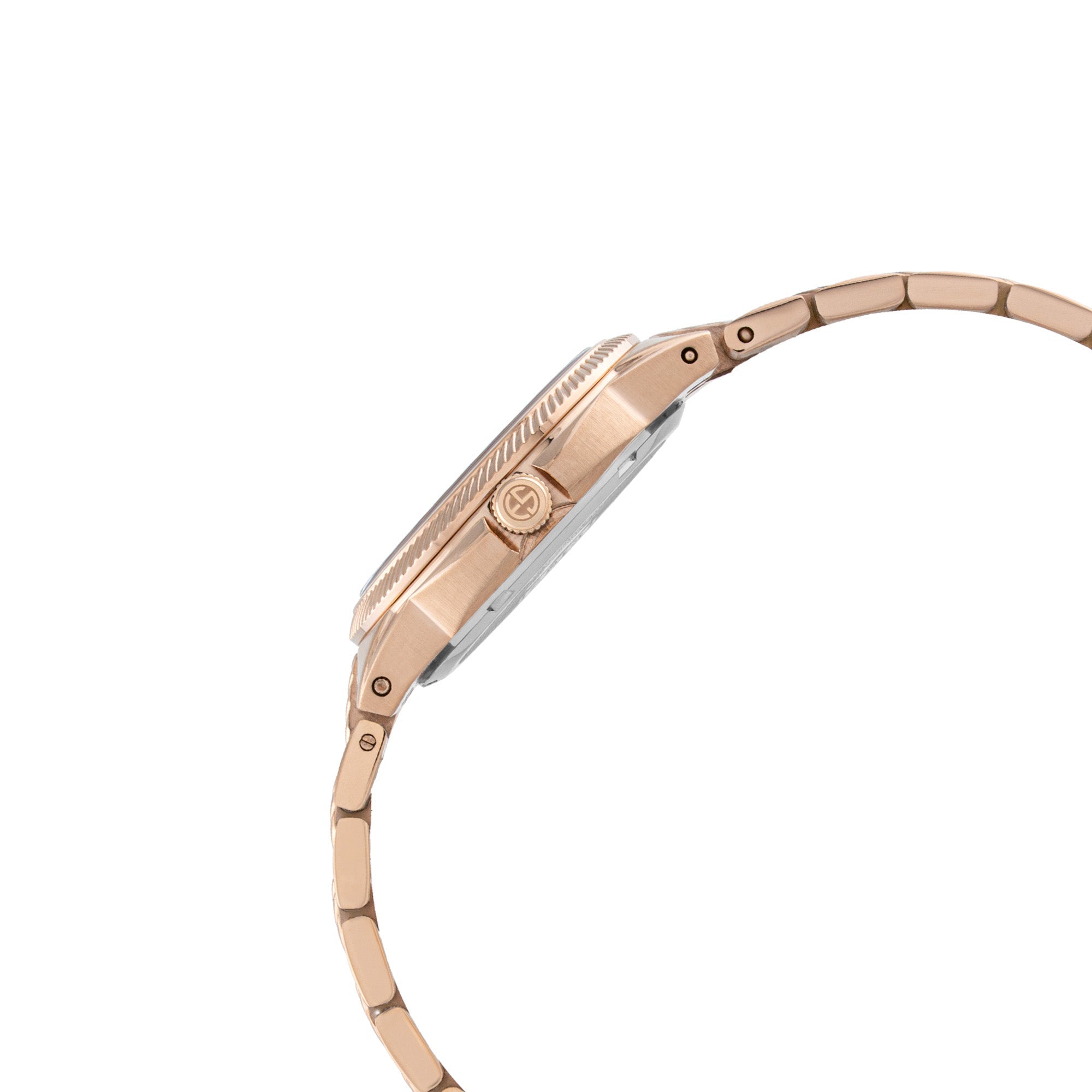 ELIZ ES8943L2RPR SS Case & Band Calendar Women's Watch