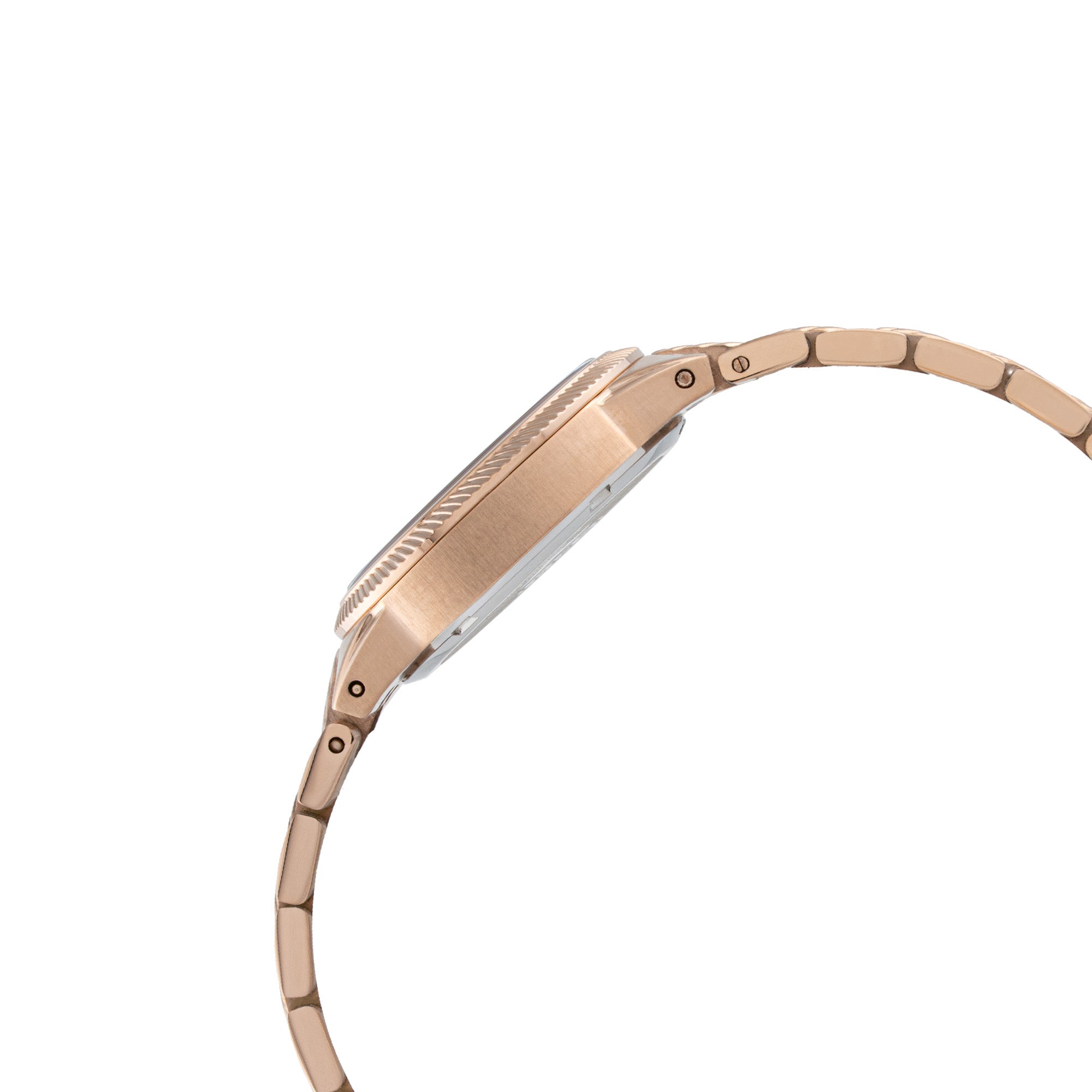 ELIZ ES8943L2RPR SS Case & Band Calendar Women's Watch