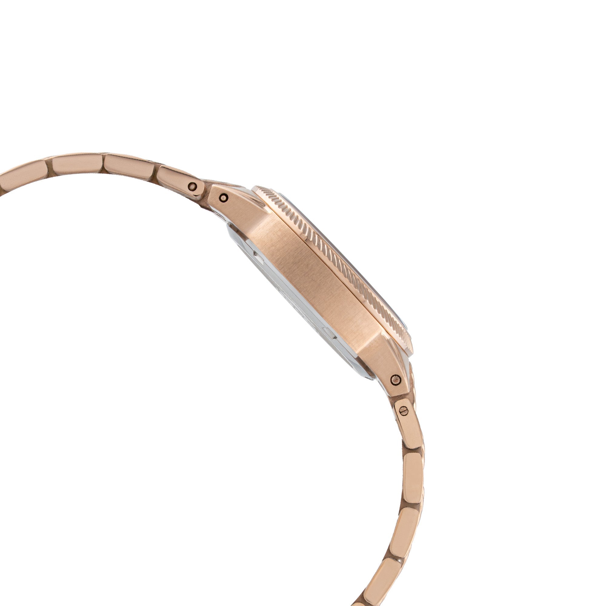 ELIZ ES8943L2RPR SS Case & Band Calendar Women's Watch