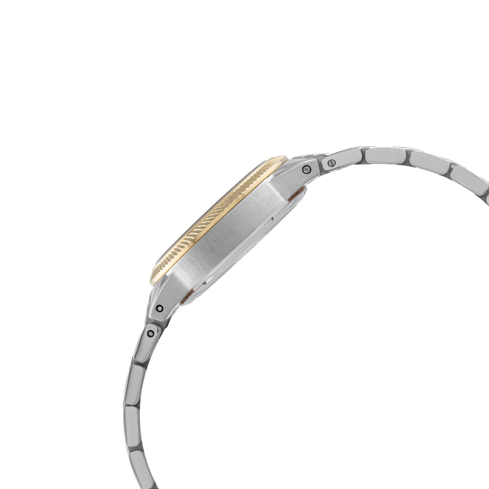 ELIZ ES8943L2TCT SS Case & Band Calendar Women's Watch