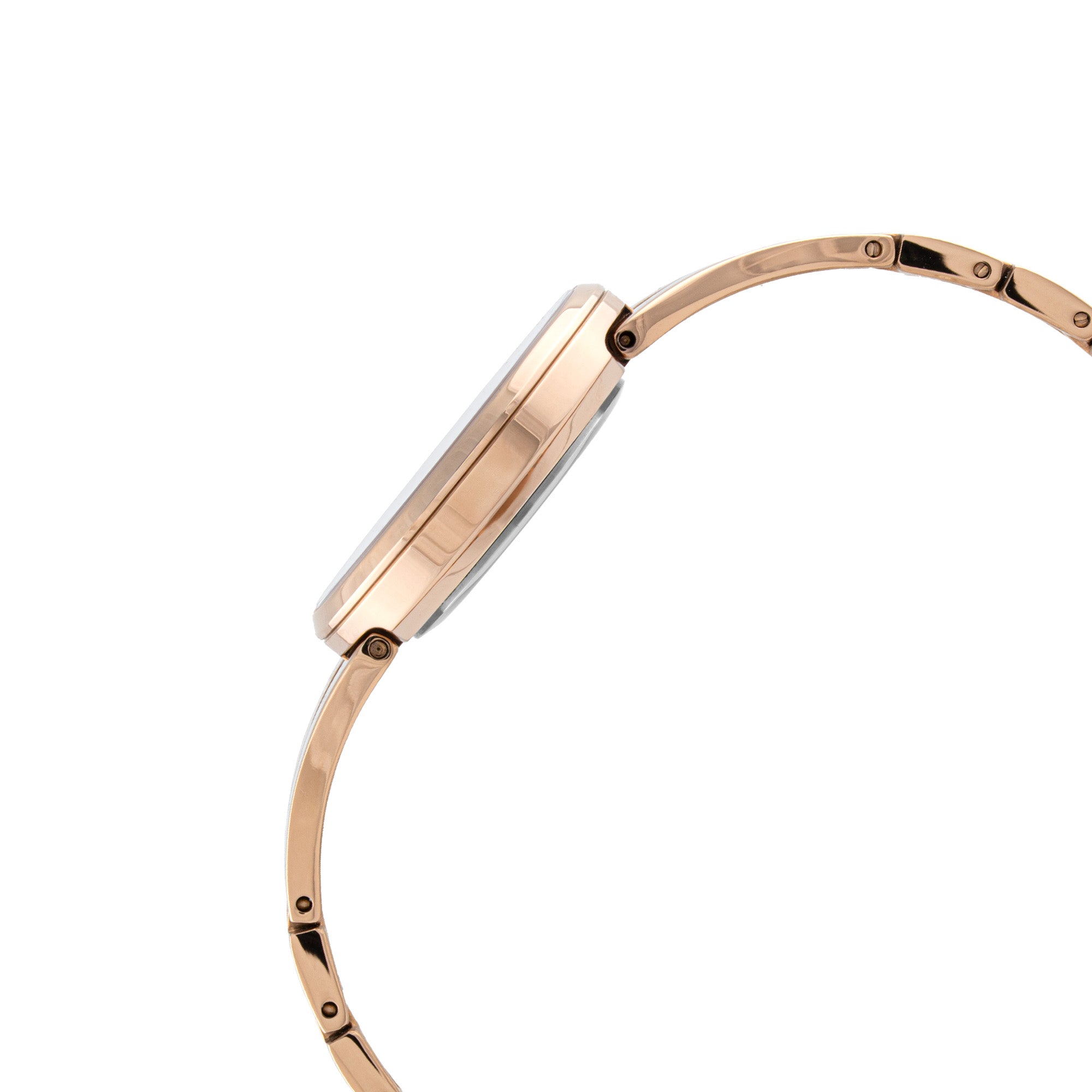 ELIZ ES8945L2RPR SS Case & Band Two-Hands Women's Diamond Watch