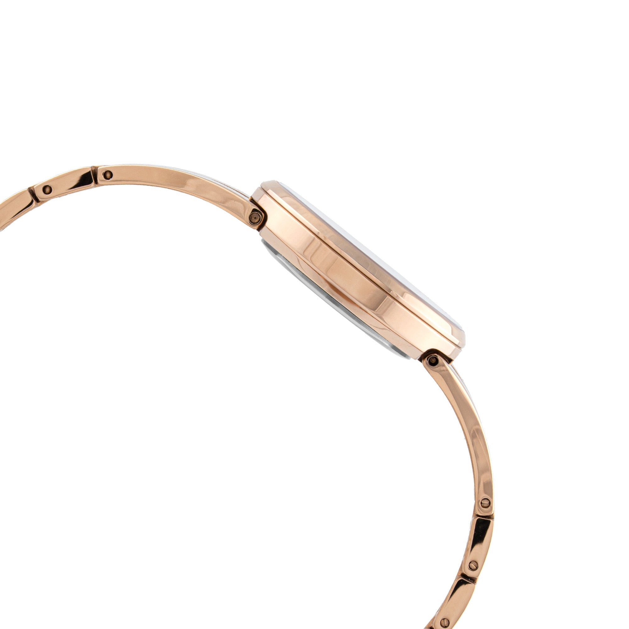 ELIZ ES8945L2RPR SS Case & Band Two-Hands Women's Diamond Watch