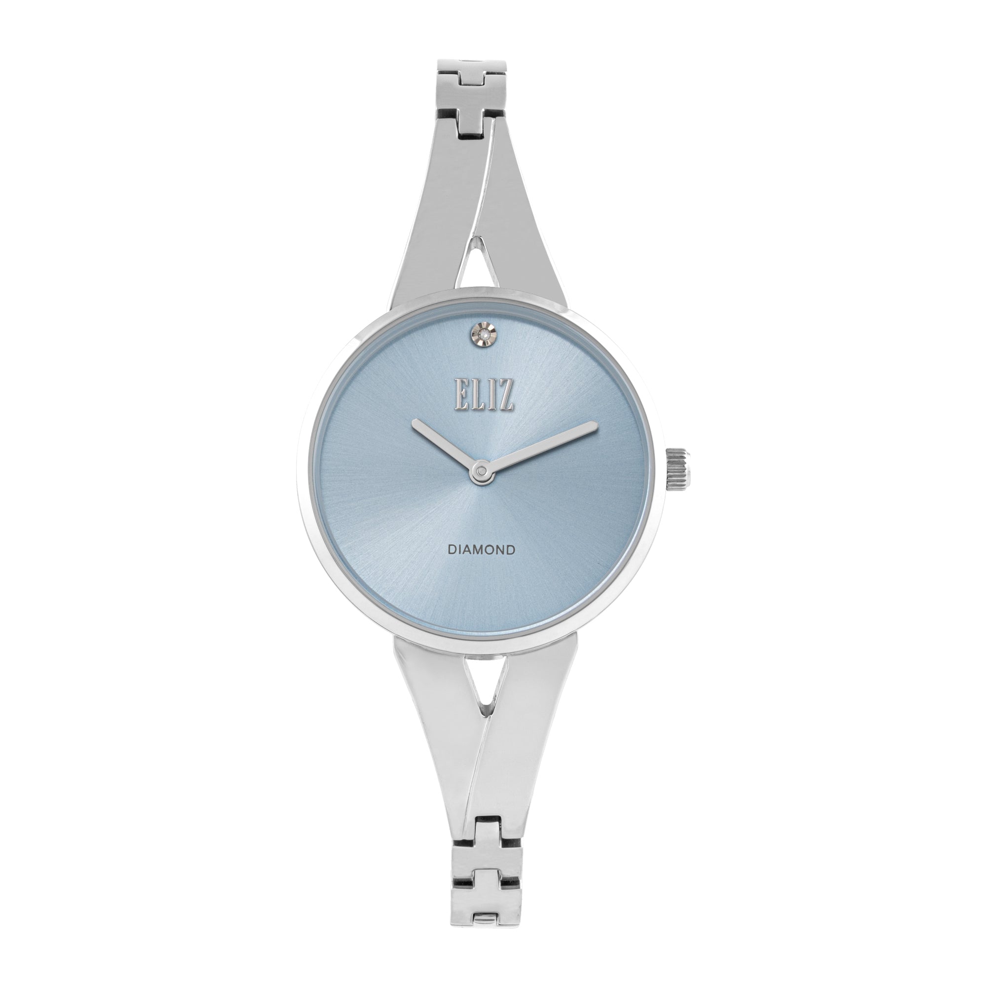 ELIZ ES8945L2SIS SS Case & Band Two-Hands Women's Diamond Watch