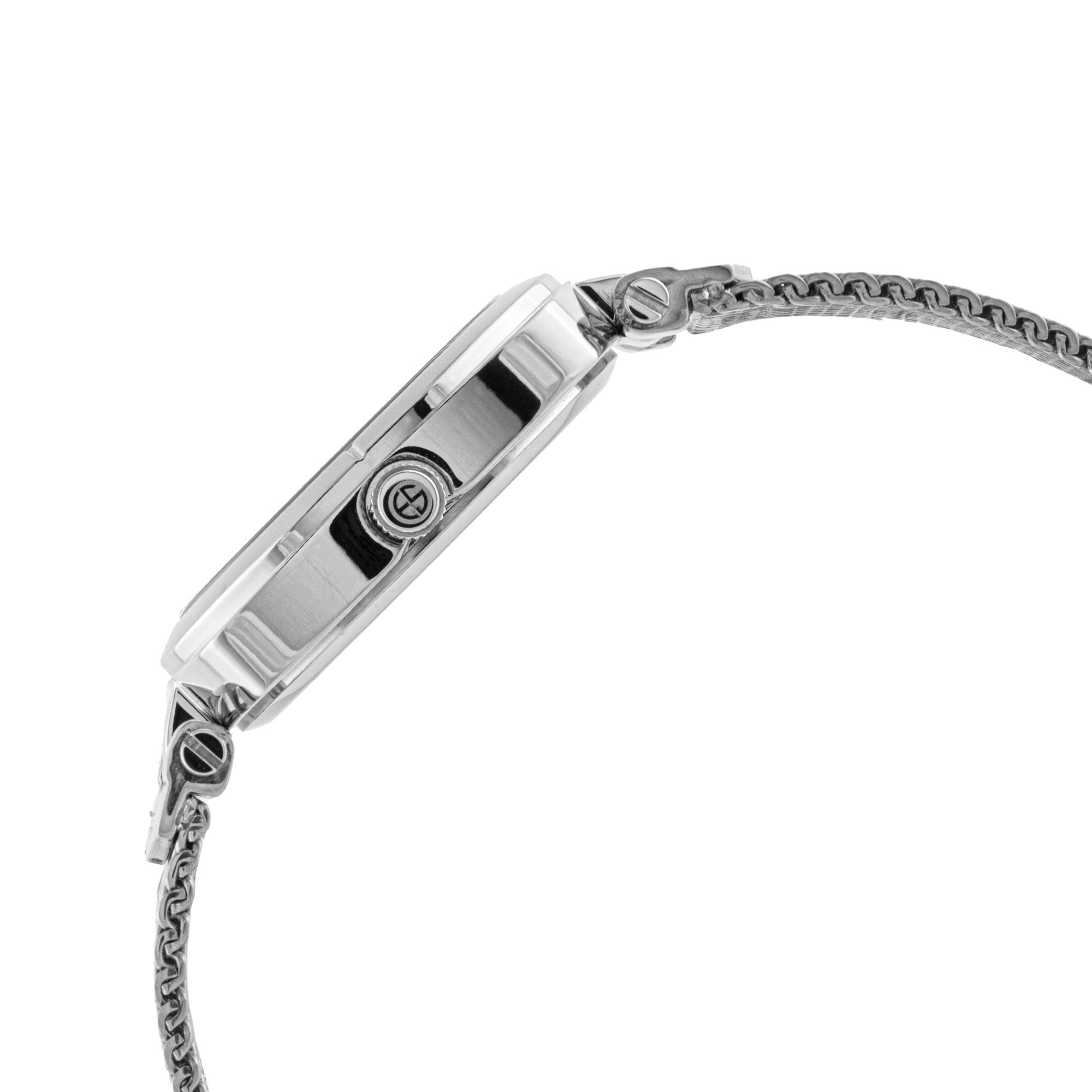 ELIZ ES8947L2SES SS Case & Mesh Strap Three-hands Women's Watch