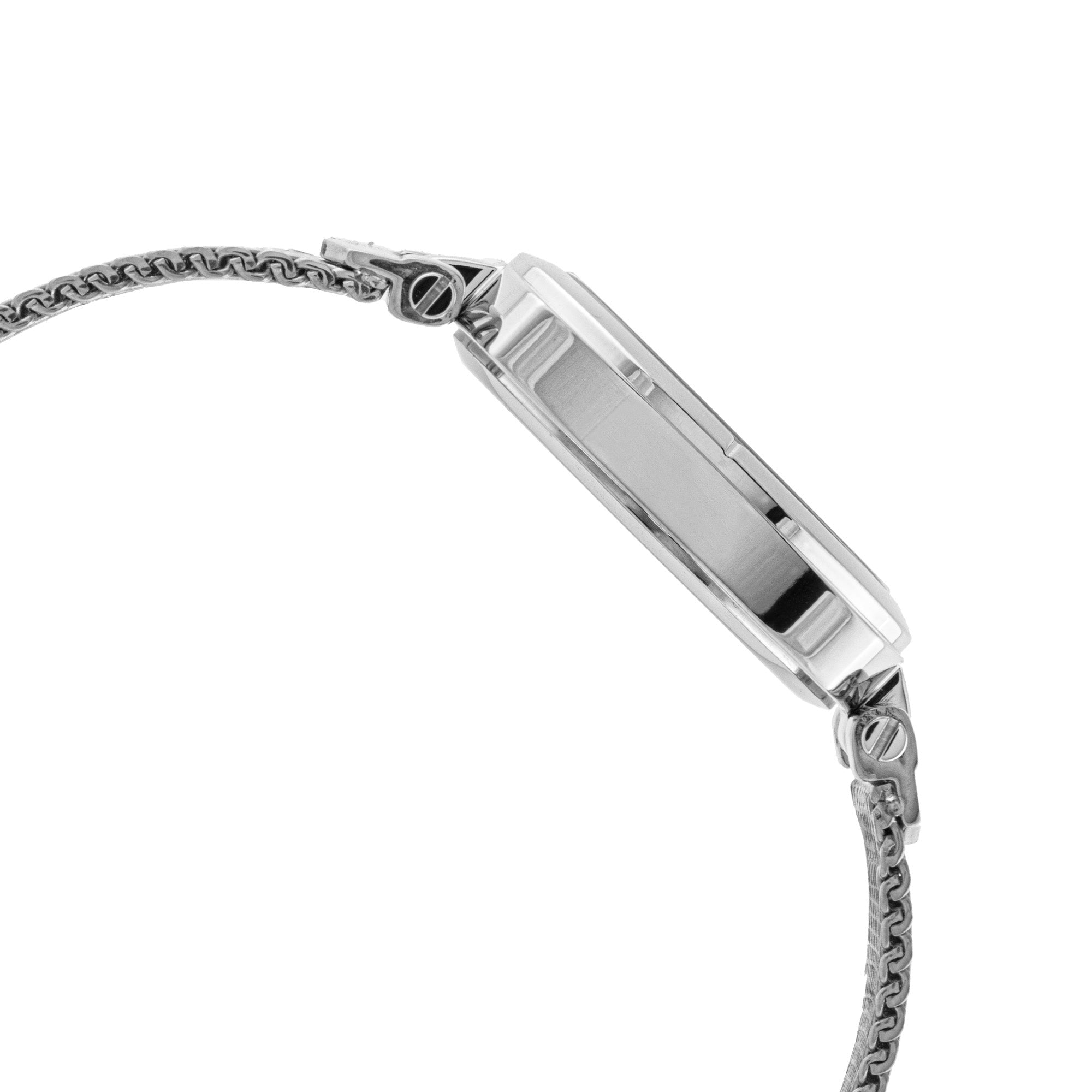 ELIZ ES8947L2SES SS Case & Mesh Strap Three-hands Women's Watch