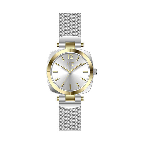 ELIZ ES8947L2TSS SS Case & Mesh Strap Three-hands Women's Watch