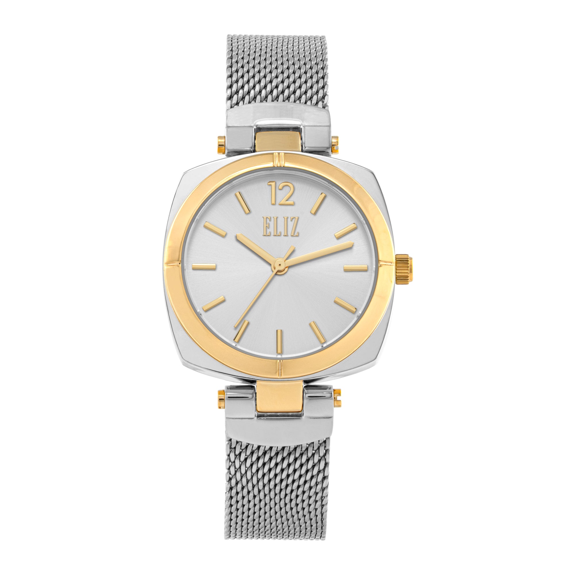 ELIZ ES8947L2TSS SS Case & Mesh Strap Three-hands Women's Watch