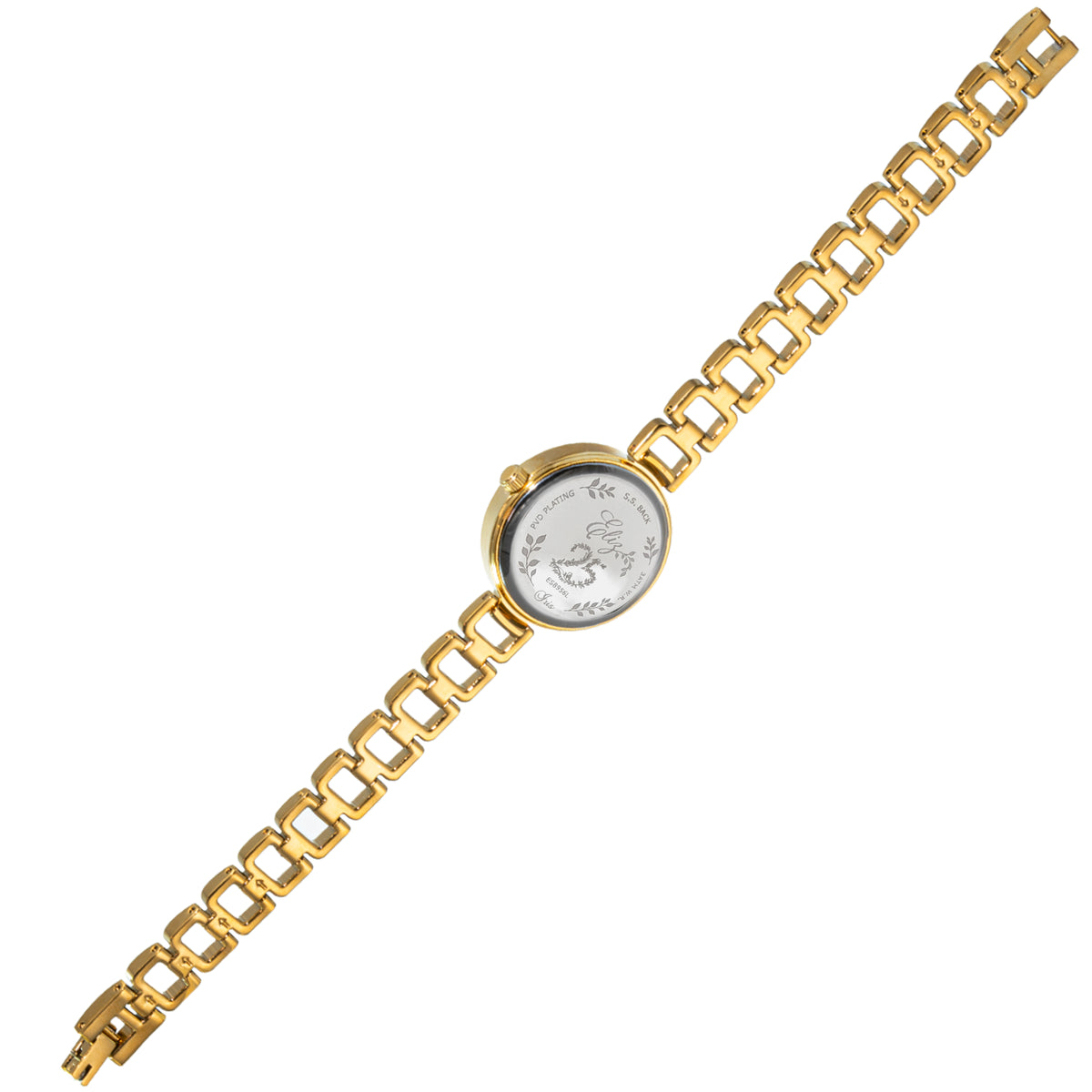 ELIZ ES8956L2GRG Metal Case and Bracelet 3-Hands Women's Watch