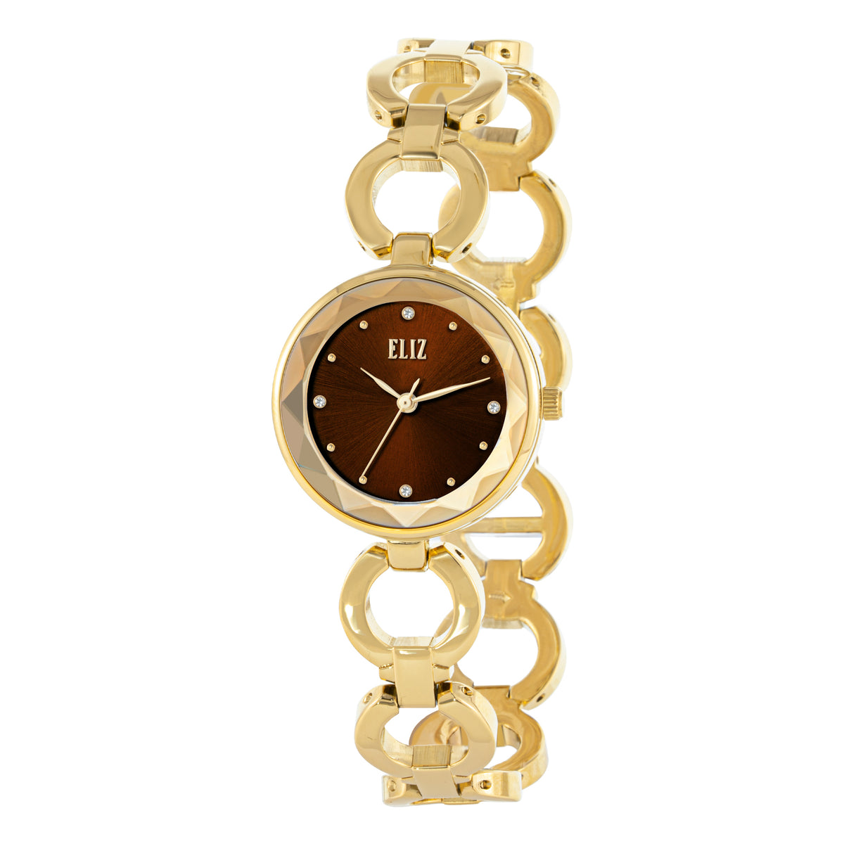 ELIZ ES8960L2GRG Metal Case and Bracelet 3-Hands Women's Watch