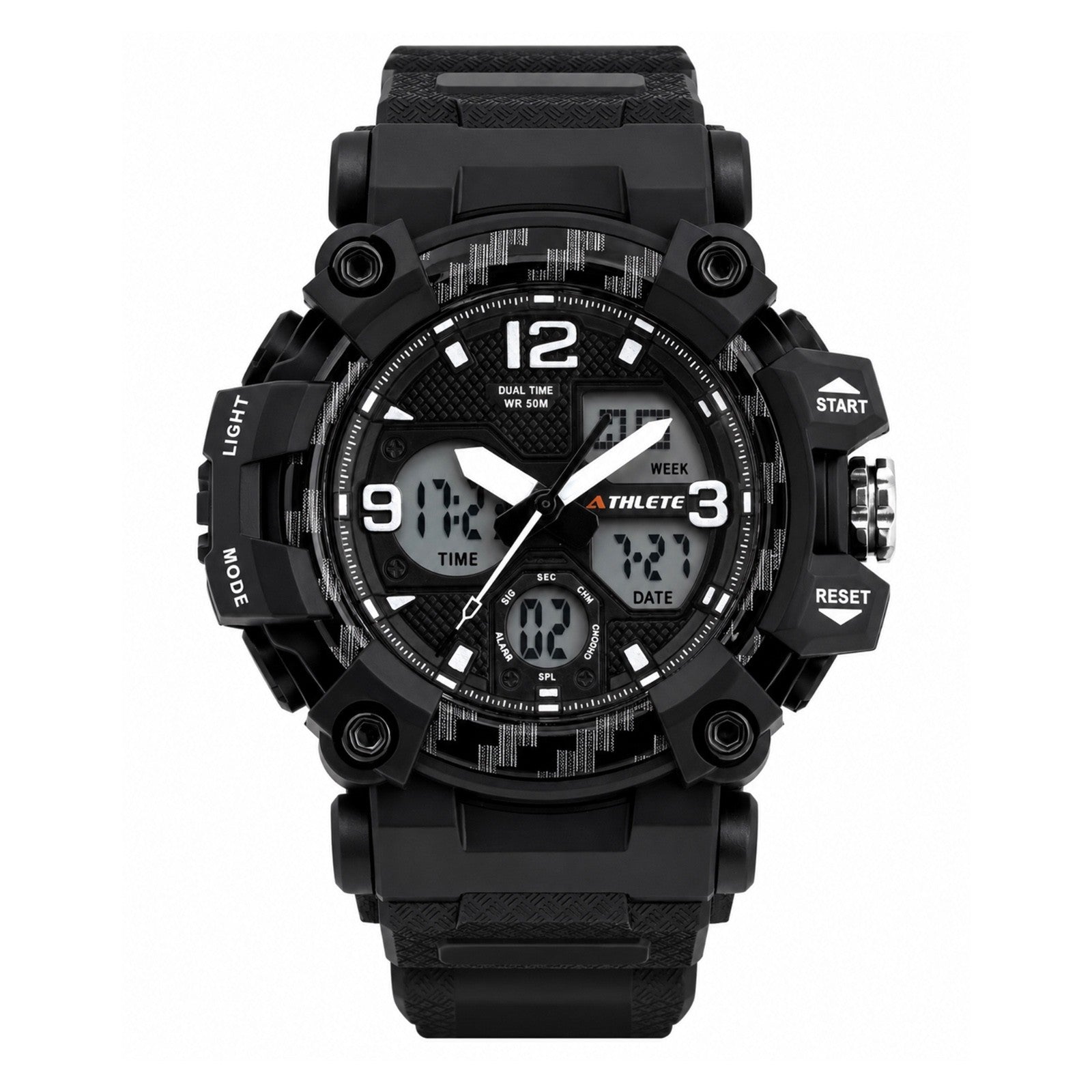 ELIZ ES8965L8NNN PU CASE & STRAP ANALOG DIGITAL WOMEN'S WATCH