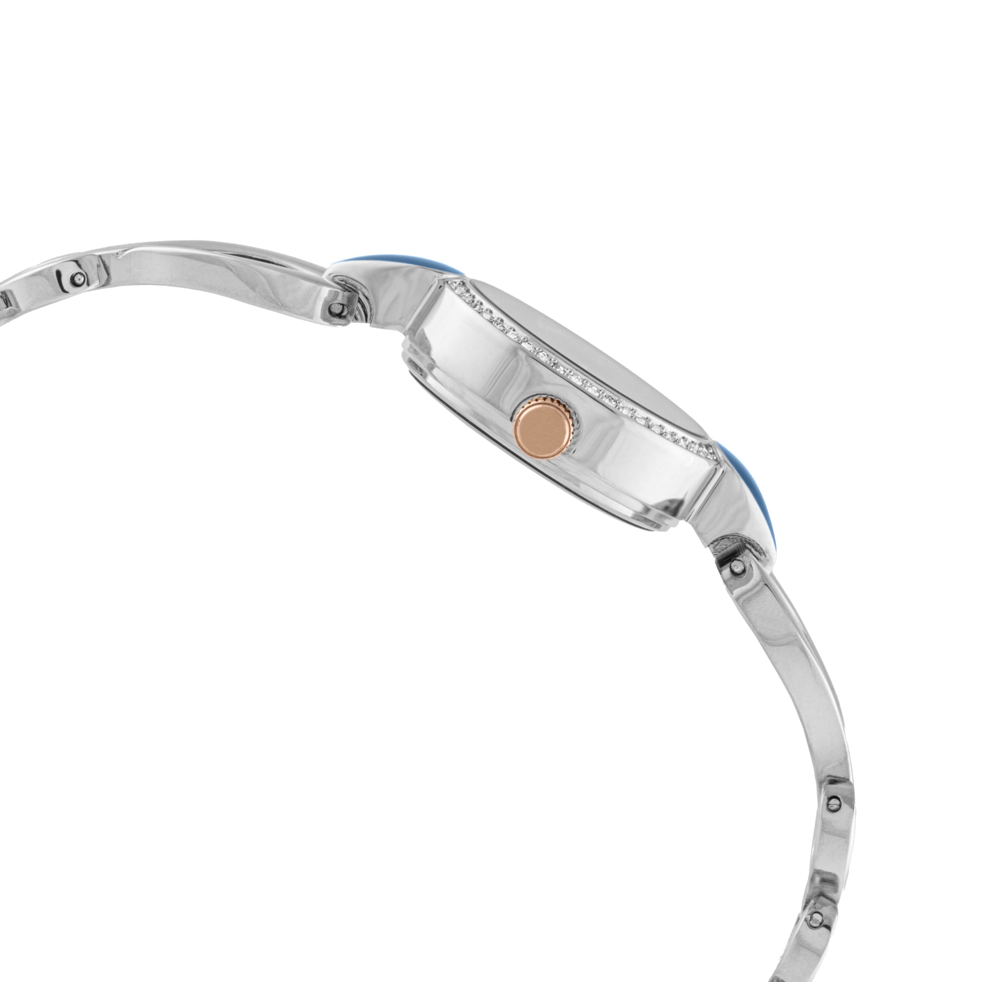 ELIZ ES8968L2UBU Metal Case and Bracelet 3-Hands Women's Watch