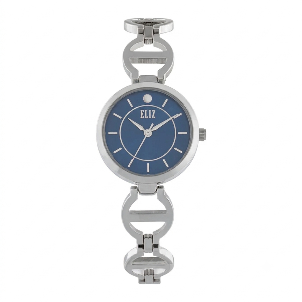 ELIZ ES8997L2SBS METAL CASE AND BRACELET THREE-HANDS WOMEN'S WATCH