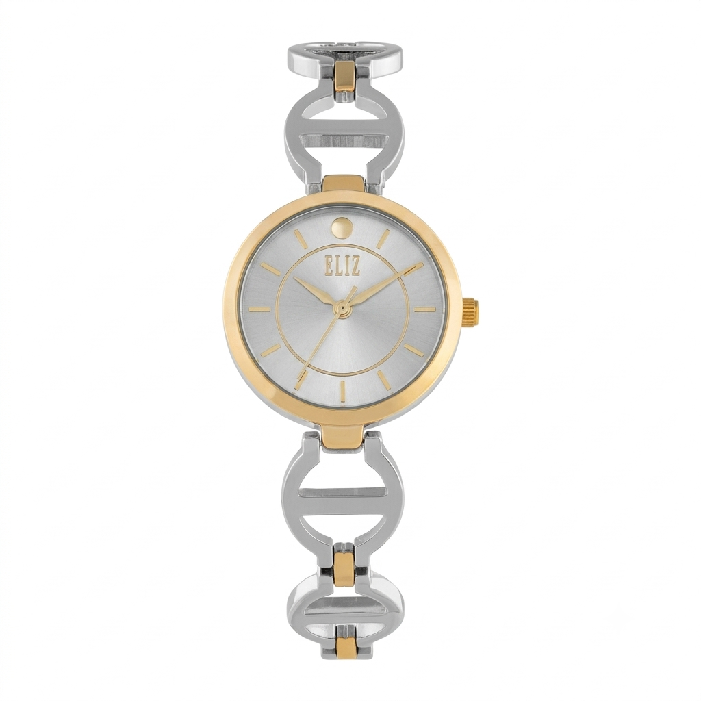 ELIZ ES8997L2TST METAL CASE AND BRACELET THREE-HANDS WOMEN'S WATCH