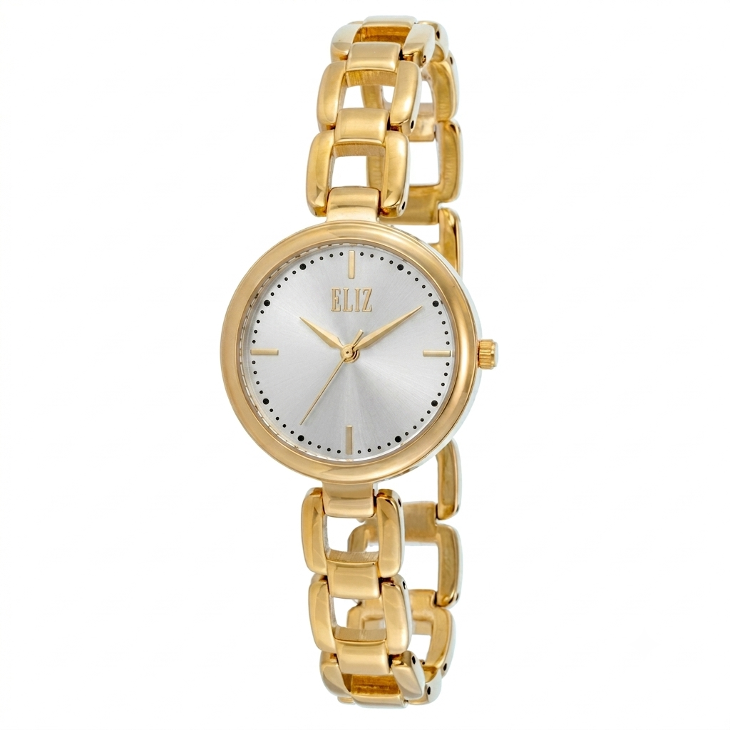 ELIZ ES9000L2GSG Metal Case and Bracelet 3-Hands Women's Watch