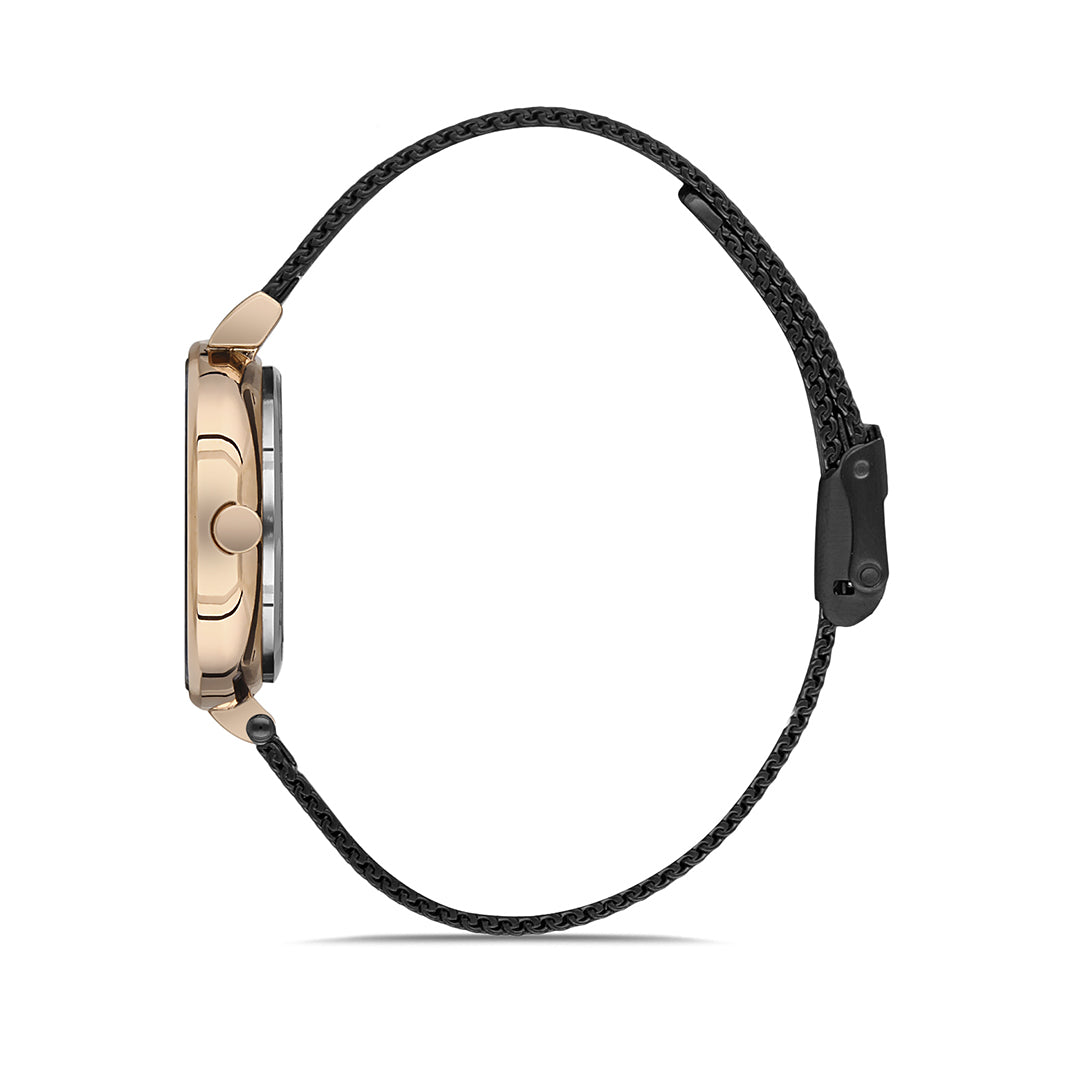 FERRO F21224C-R SS Caseback & Mesh Strap Japan Women's Watch