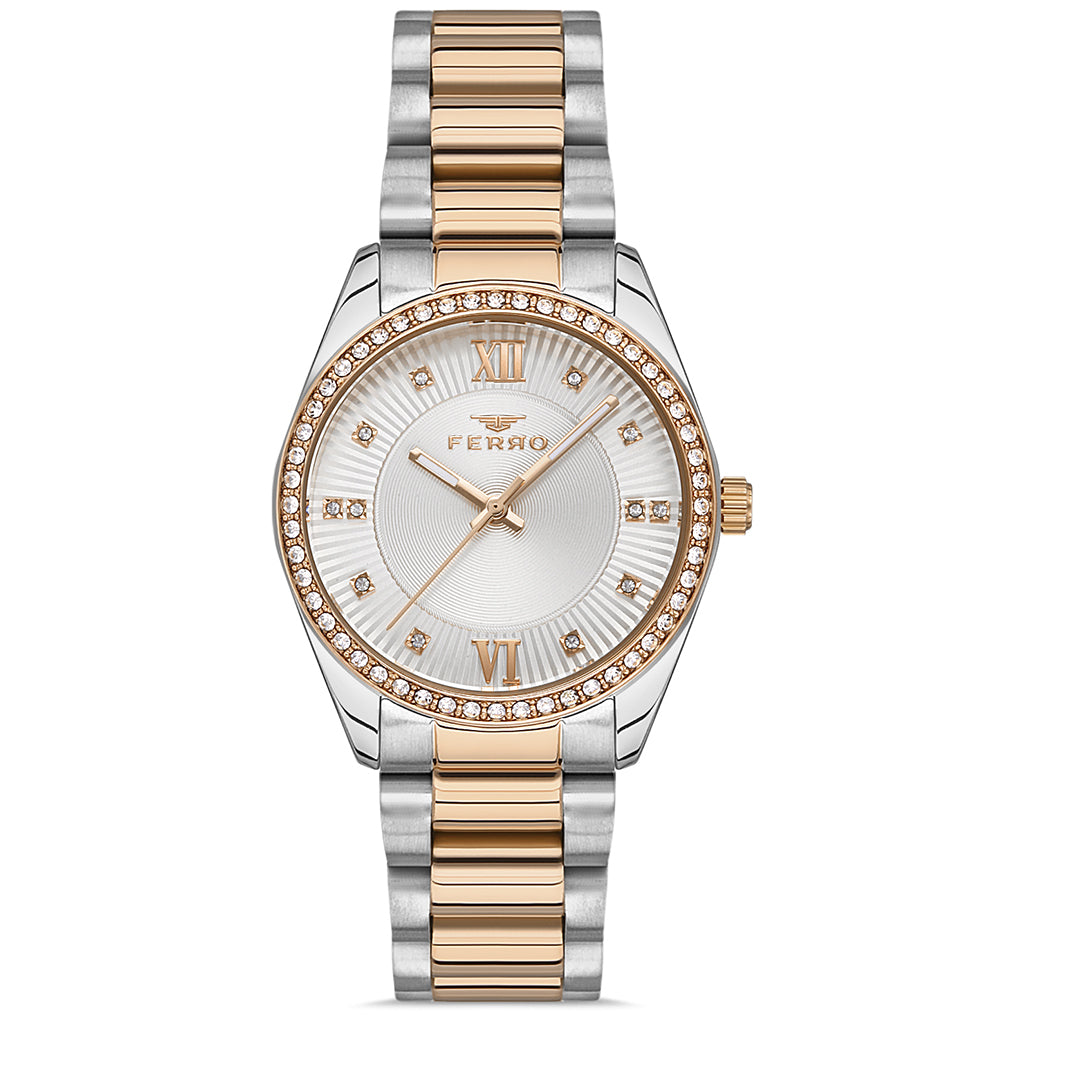 FERRO FL21263A-E SS Caseback & Band Japan Women's Watch