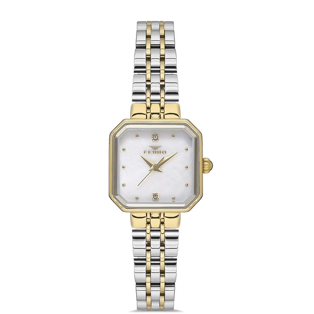 FERRO FL21384A-D SS Caseback & Band Japan Women's Watch