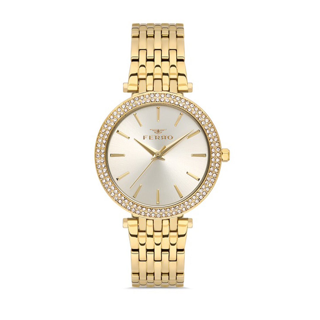 FERRO FL21449A-B4 SS Caseback & Band Japan Women's Watch