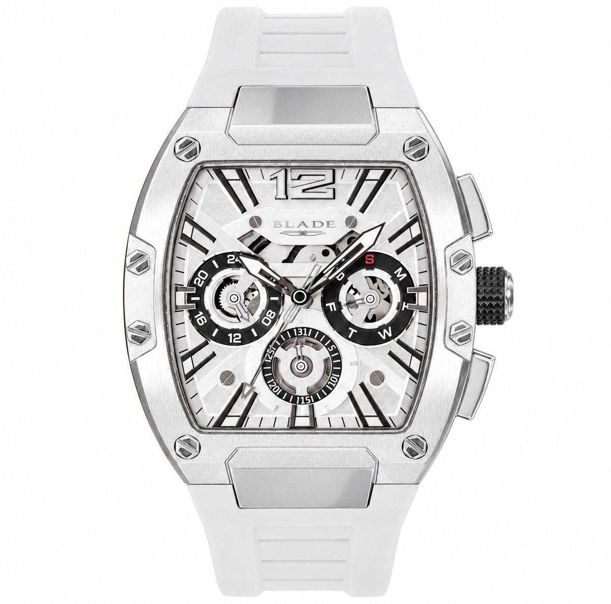 BLADE Magnifique ICE 3652G5SWW SS & Silicone Strap Multifunction Men's Watch