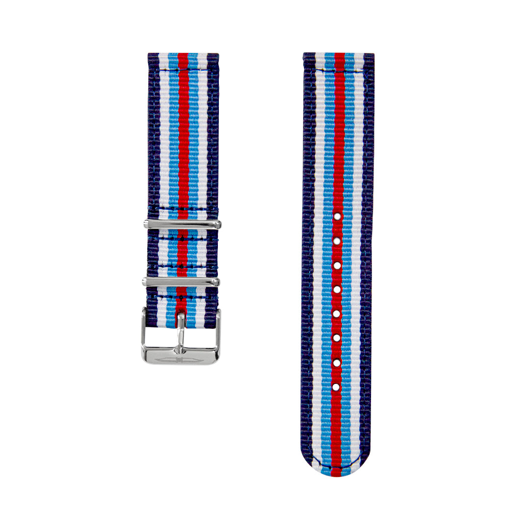BLADE Navy Blue-Blue-Red-White NATO Strap