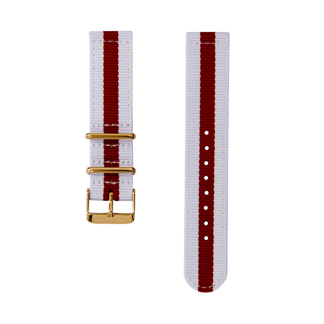 BLADE White-Maroon NATO Strap