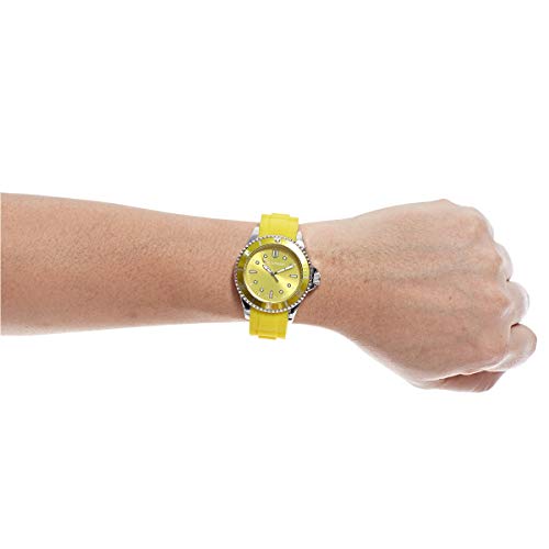 Bart & Melon Unisex Yellow Dial Yellow Silicon Band Analog Watch 12-NU010-SYY 2