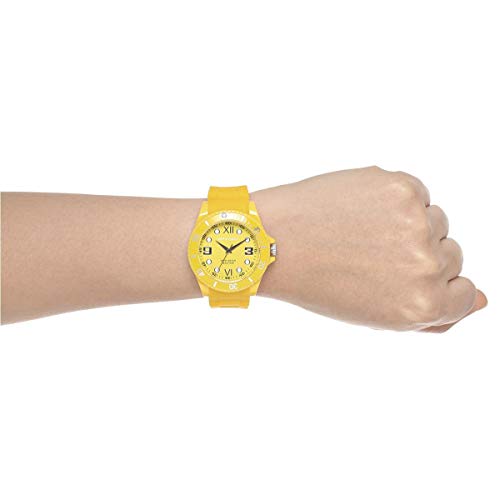 Bart & Melon Unisex Yellow Dial Polycarbonate Case and Silicon Strap Analog Watch 11-NG002-Yellow 2