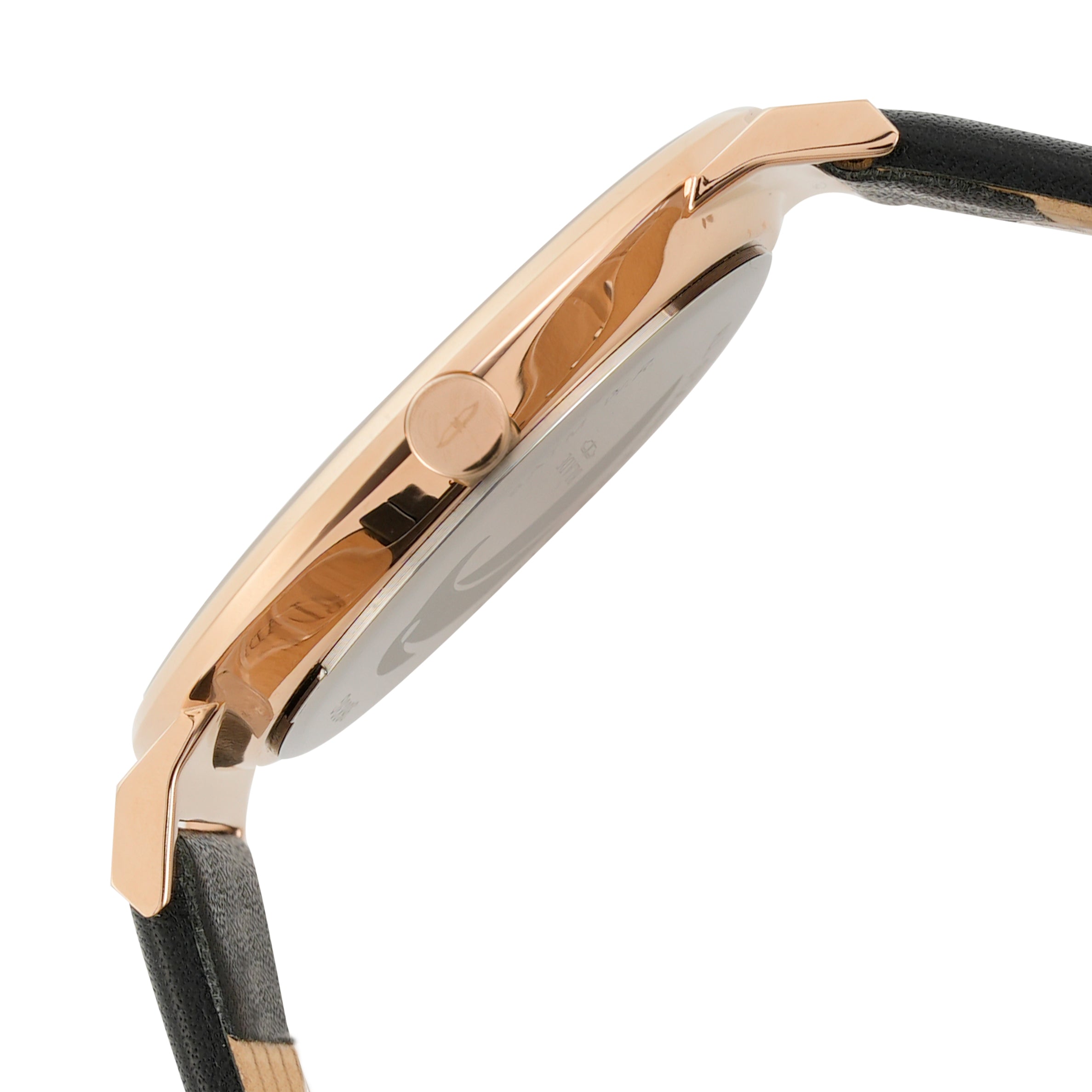 BLADE Wanderer Rose 3683G1RWN SS Leather Men's Watch - Side 01