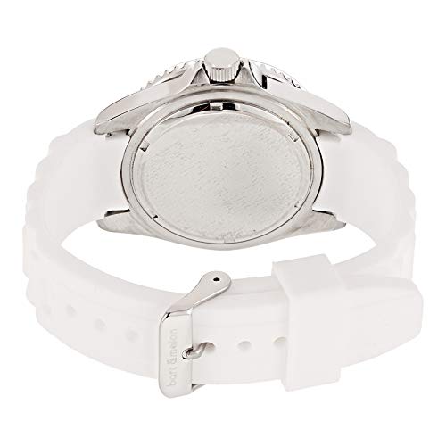 Bart & Melon Unisex Brown Dial White Silicon Band Analog Watch 12-NU010-SOW 3