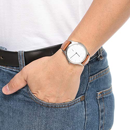 Bart & Melon Unisex White Dial Brown Leather Band Analog Watch 15-DG013-2SWO 2