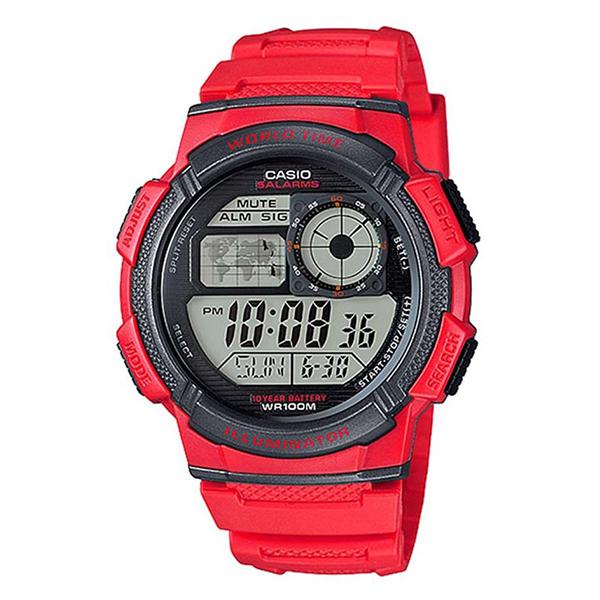 CASIO World Time Illuminator Digital Watch - AE1000W-4A