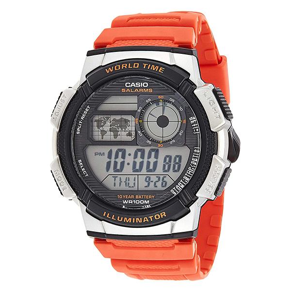 CASIO World Time Illuminator Digital Watch - AE1000W-4B