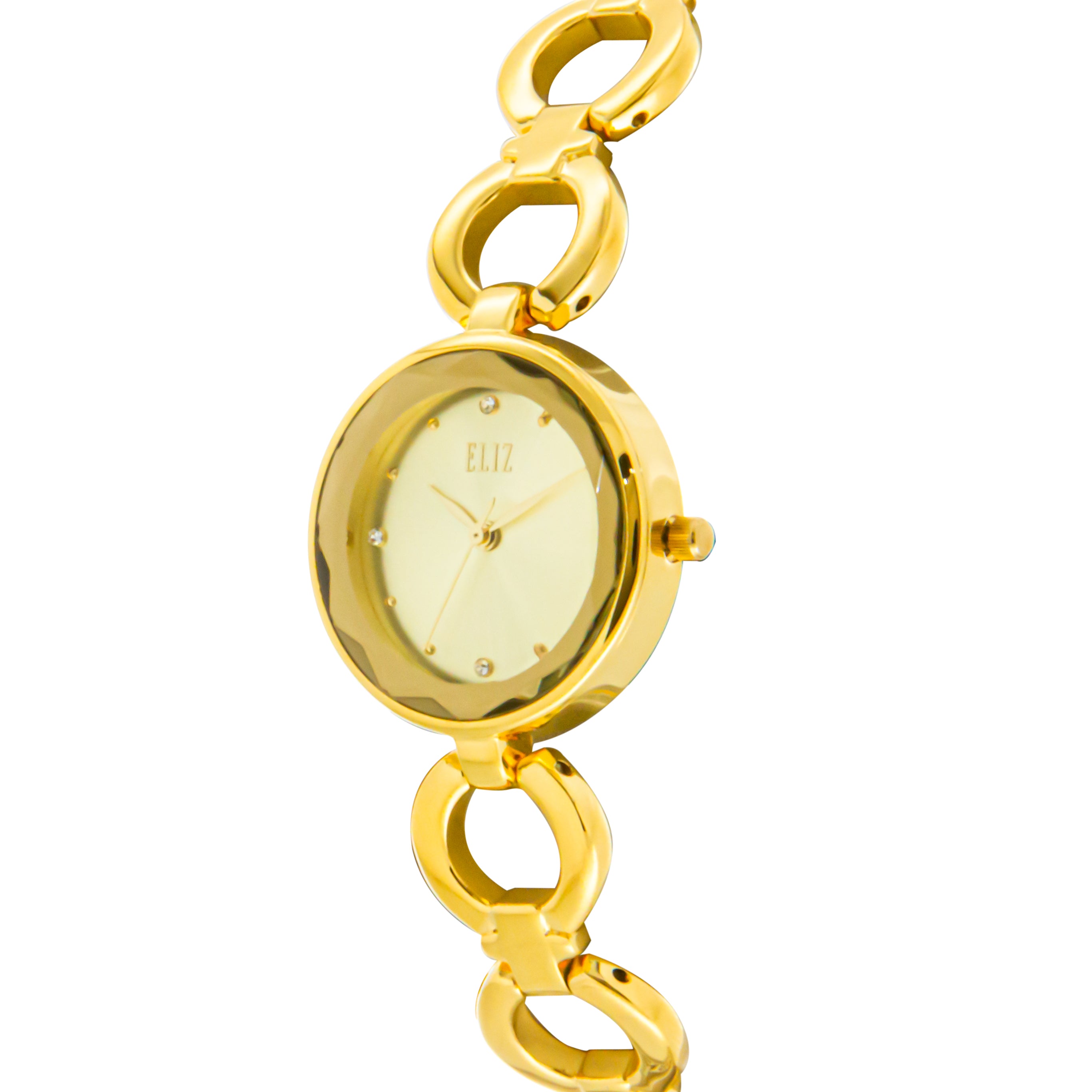 ELIZ ES8806L2GCG Metal Case and Bracelet Women's Watch - Side