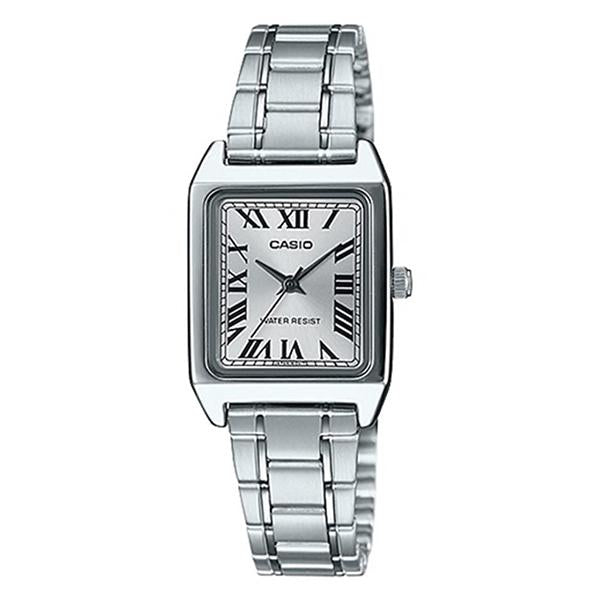 CASIO Women's Silver Dial Stainless Steel Band Watch - LTP-V007D-7B