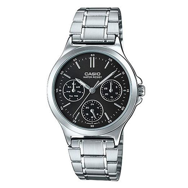 CASIO Women's Black Dial Multifunction Watch - LTP-V300D-1A