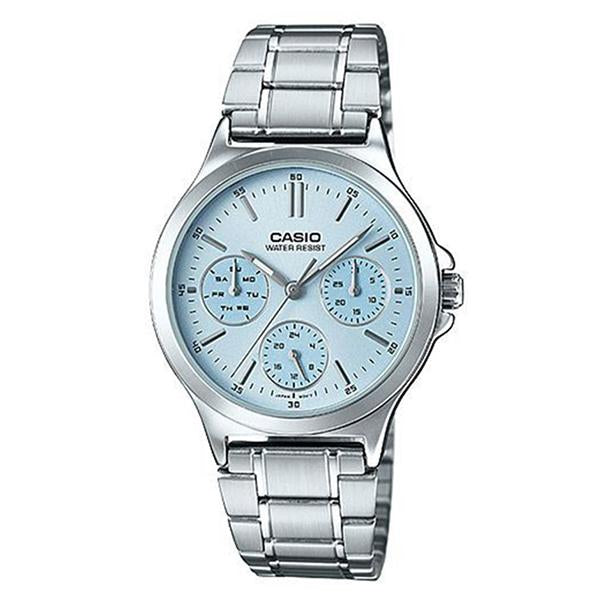 Casio Women's Blue Dial Multifunction Watch - LTP-V300D-2A