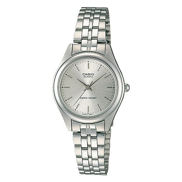 Casio Women's Silver Dial Stainless Steel Band Watch - LTP1129A-7A