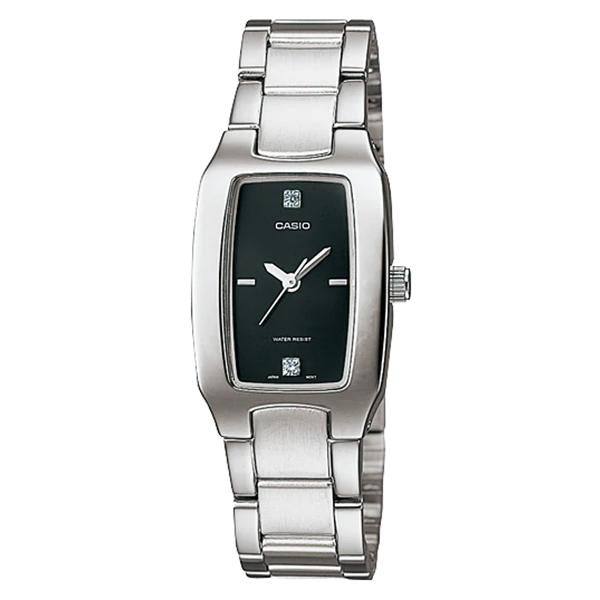Casio Women's Black Dial Stainless Steel Watch - LTP1165A-1C2