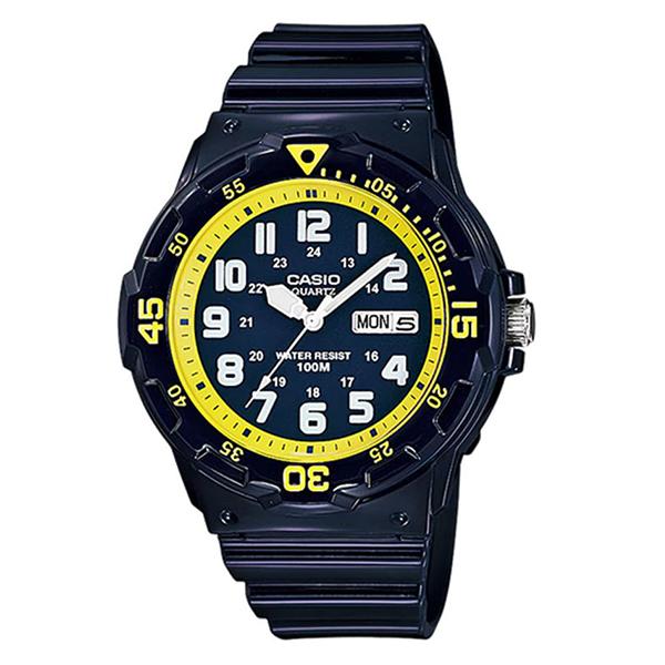 CASIO Blue Dial Resin Band Analog Watch MRW 200HC 2B